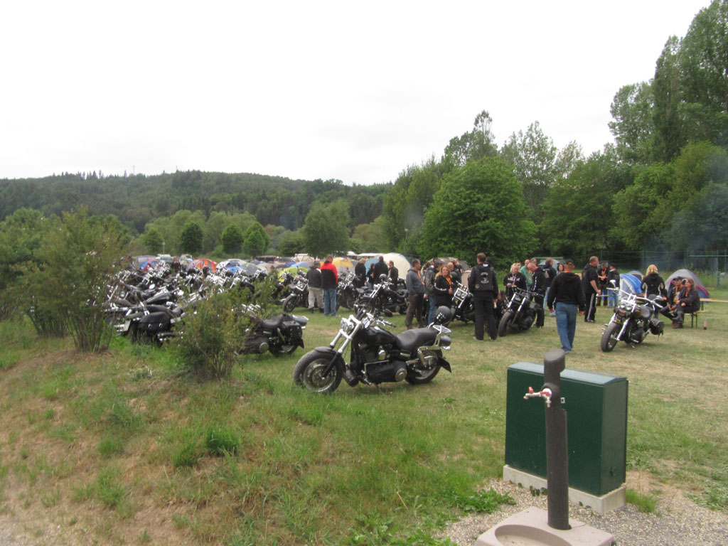 The German meeting of the Harley Fat Bob riders club 