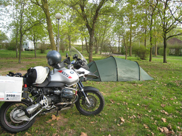 Campsite, somewhere near Colmar, France