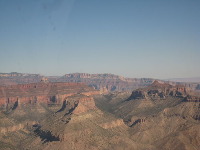 View from the middle of the Grand Canyon