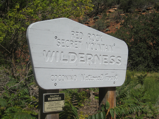 Another ugly WILDERNESS sign ruins the wilderness…