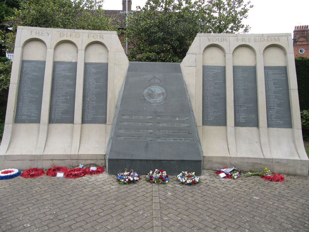 The 617 Squadron memorial, Woodhall Spa