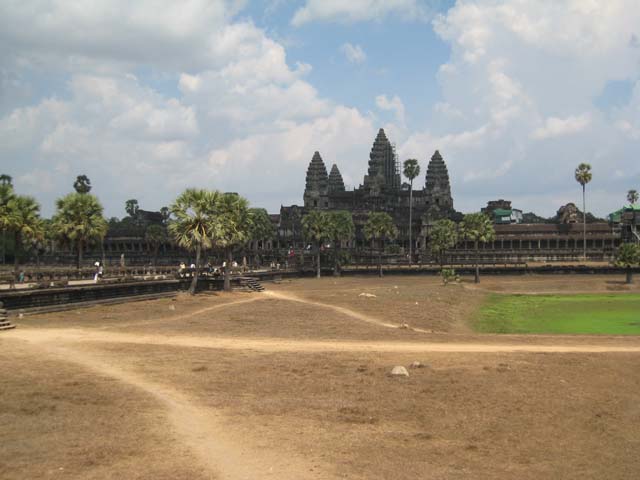 Angkor Wat from inside the outer wall