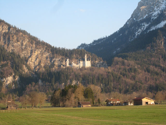 Neuschwanstein Castle from the roadside