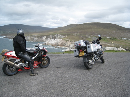 Admiring the view from Achill Island