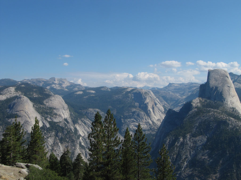 Half Dome and view