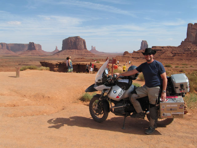 Paul stands proudly at John Ford's point, Monument Valley