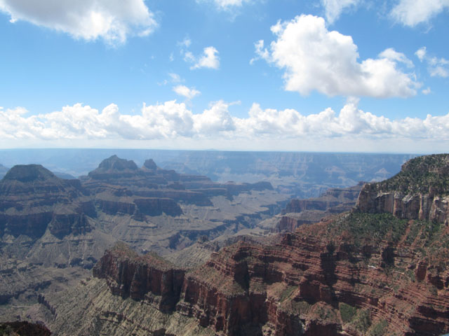 The view of Grand Canyon from the North Rim Visitor's Center