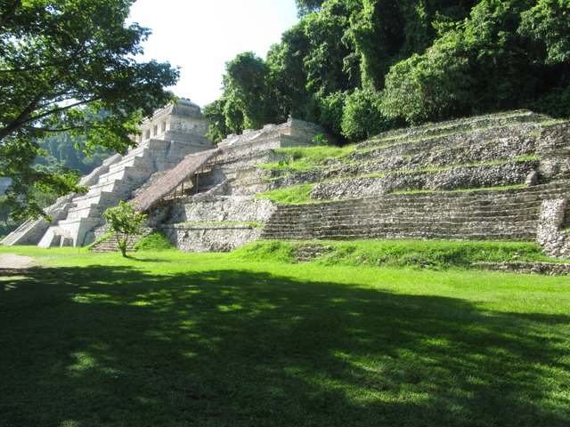 The first look at the temples at Palenque...