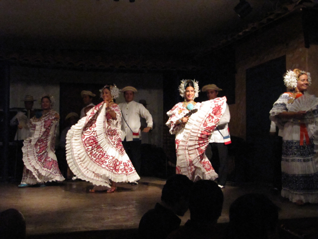 Traditional Panamanian dancers...