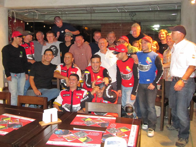 With the local bikers, Medellin, Columbia...