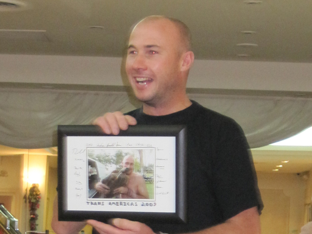 Jeff and his signed turtle pic...