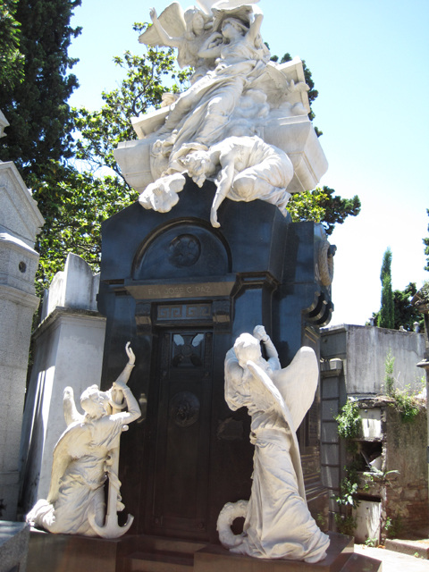 One of the more elaborate mausoleums...
