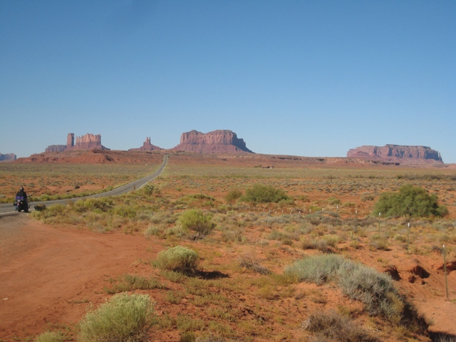 First glimpse of Monument Valley…