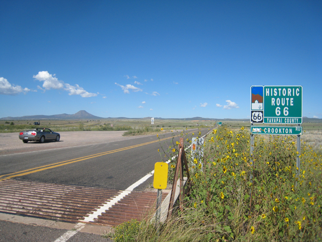 At the start of one of the last remaining sections of Route 66, on the way to Seligman…