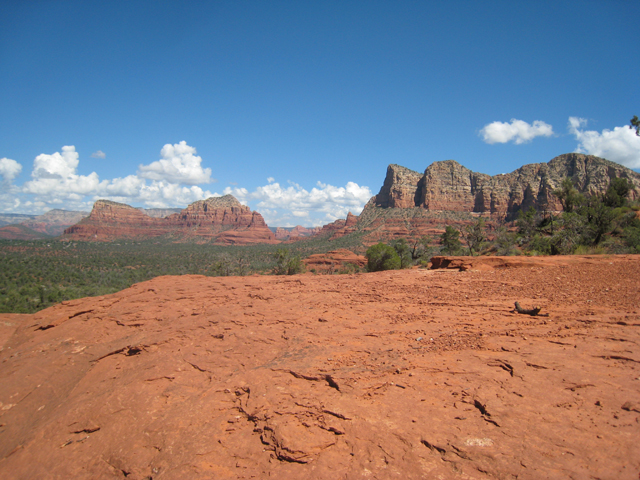 Looking over Sedona’s beautiful countryside from the Bell Rock vortex site…