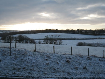 Will we have a White Christmas - view from our house on 4th March...
